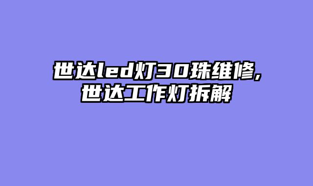 世达led灯30珠维修,世达工作灯拆解